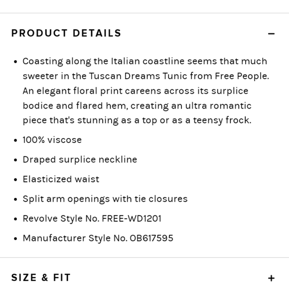 Free People Tuscan Dreams Top - Picture 4 of 5